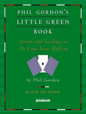 cover image of Phil Gordon's Little Green Book